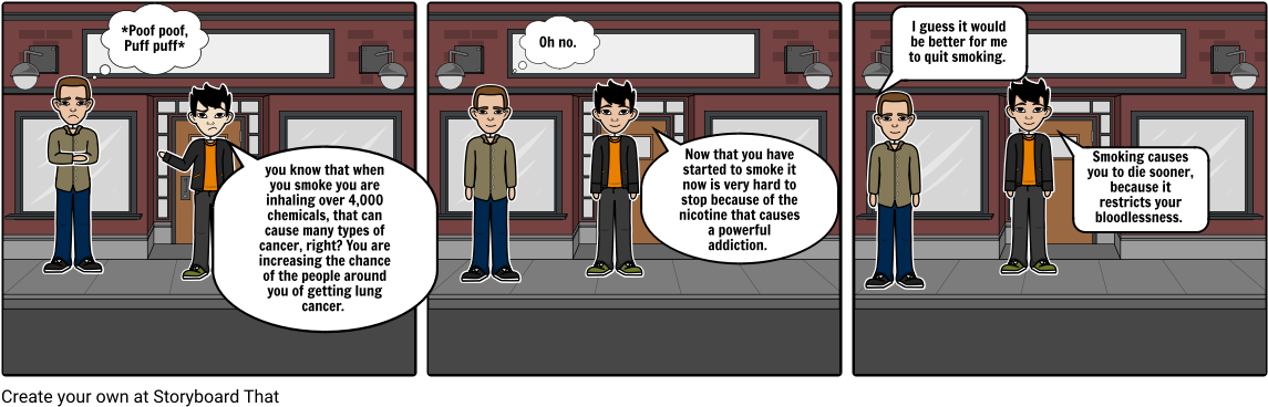 Smoking - Cartoon (1164x385), Png Download