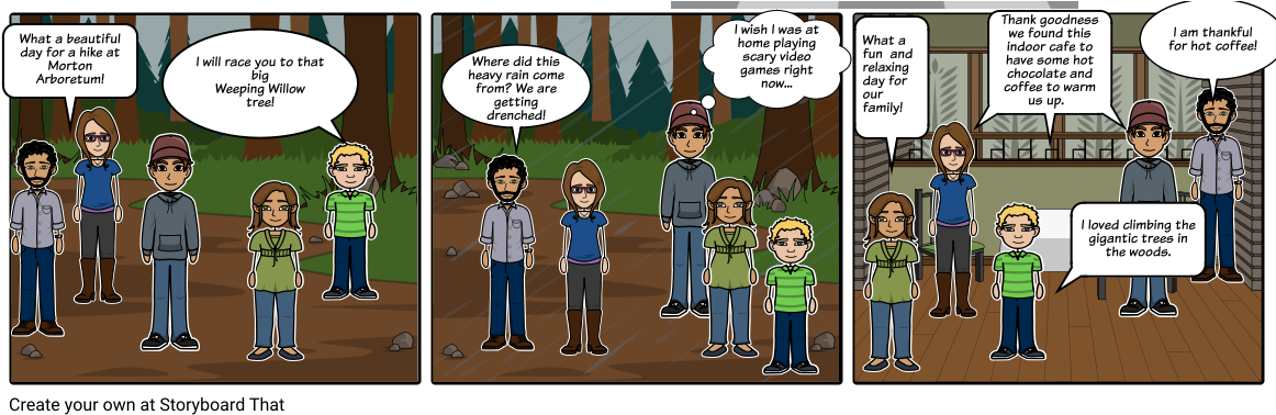 Rainy Day - Cartoon (1164x385), Png Download
