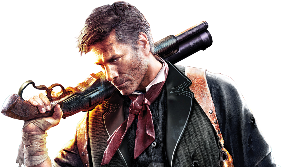 7 Of The Coolest Looking Male Steampunk Characters - Bioshock Infinite Mr Dewitt (1024x646), Png Download