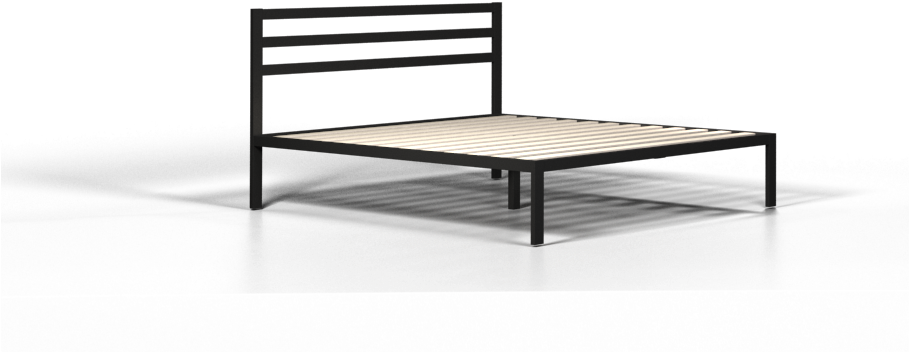 Metal Bed Wooden Foam Bed Steel Bed - Bed Frame (910x377), Png Download