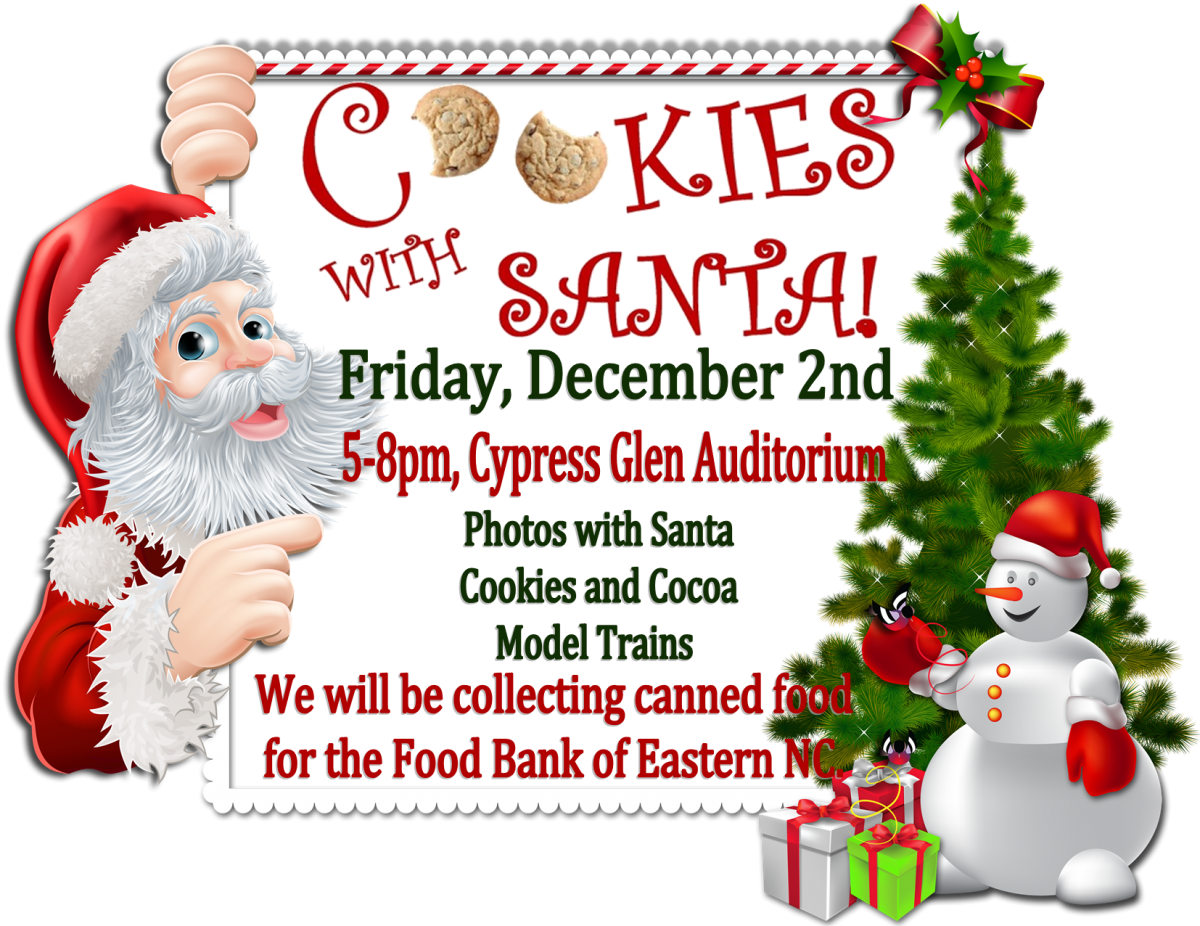 News Image For Cookies With Santa At Cypress Glen - Marcos De Tarjetas De Navidad (1200x926), Png Download