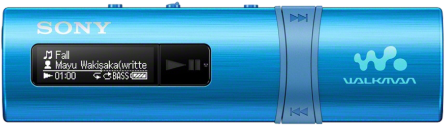 Sony Nwz-b183 Lightweight Usb Walkman Featuring Bass - Sony Mp3 Walkman Blue (1000x1000), Png Download