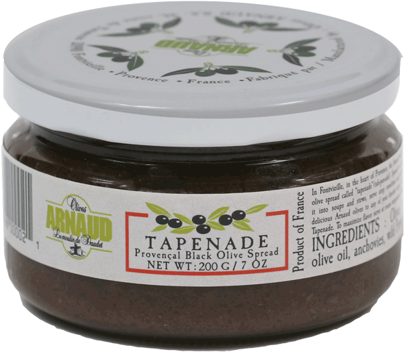 Arnaud Olives, Black Olive Tapenade, 7oz Jar - Fruit (900x900), Png Download