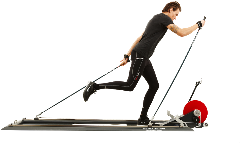 The Thoraxtrainer Was Created By Dr - Cross Country Skiing Simulator (931x621), Png Download