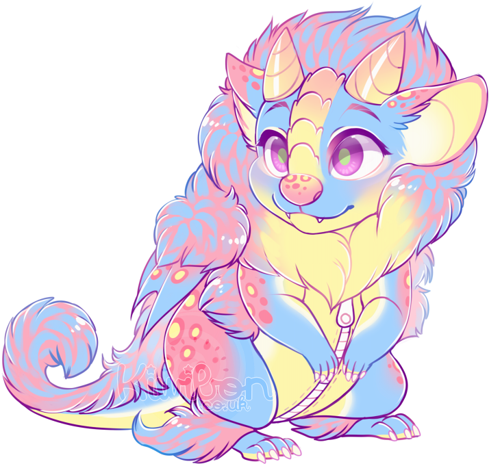 750 X 701 7 - Cute Pastel Dragon (750x701), Png Download