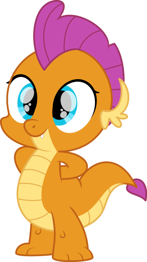 Arms Behind Back, Artist - Mlp Female Baby Dragon (577x1024), Png Download