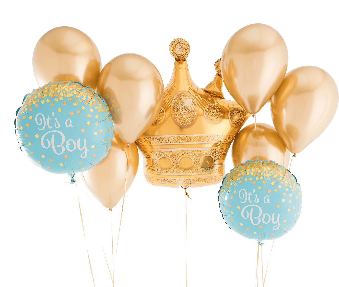 It's A Boy Golden Crown Bunch - Masquerade Ball (1400x1400), Png Download