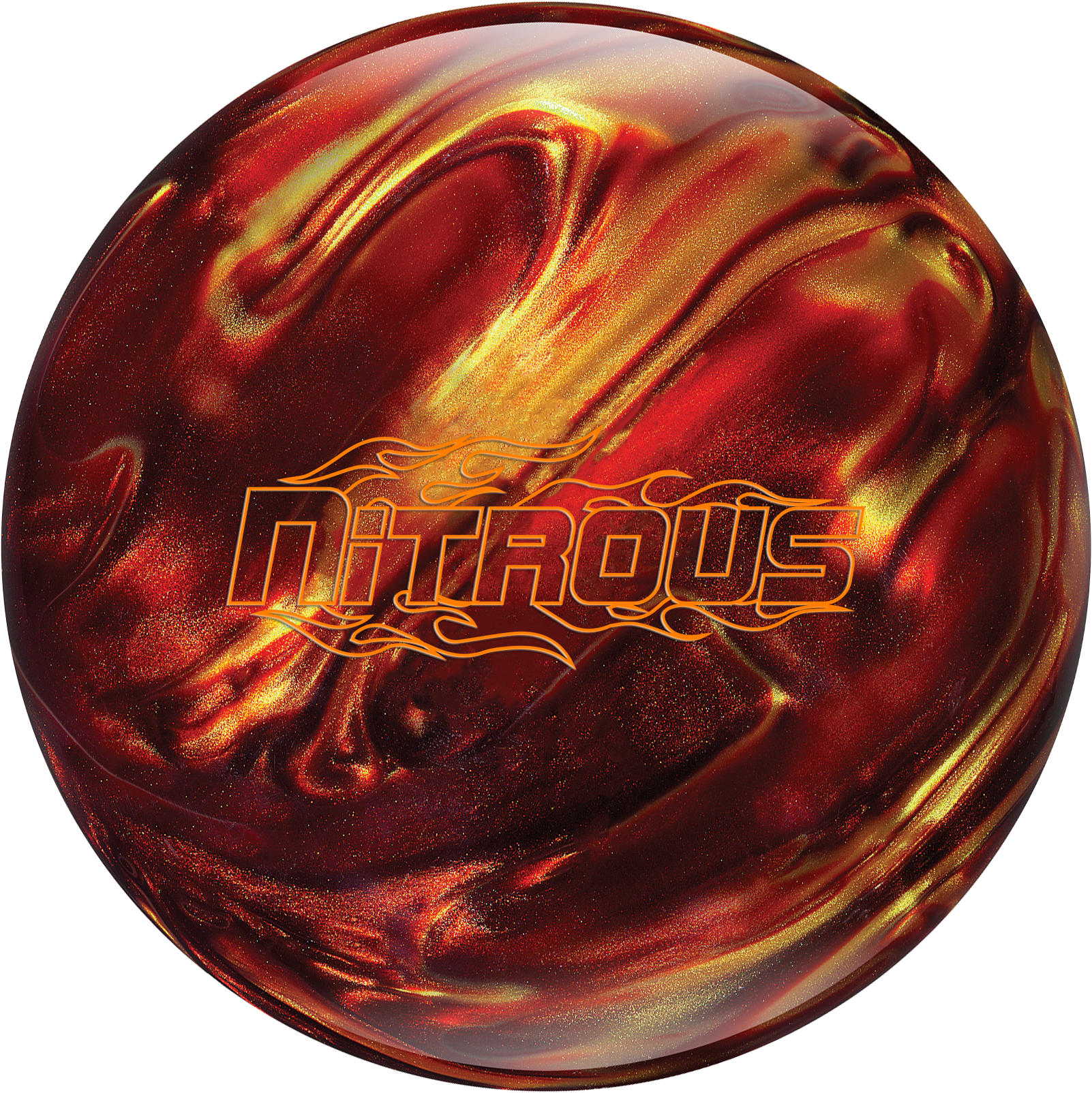 Columbia 300 Nitrous Red/gold Bowling Ball - Nitrous Bowling Ball (1700x1700), Png Download