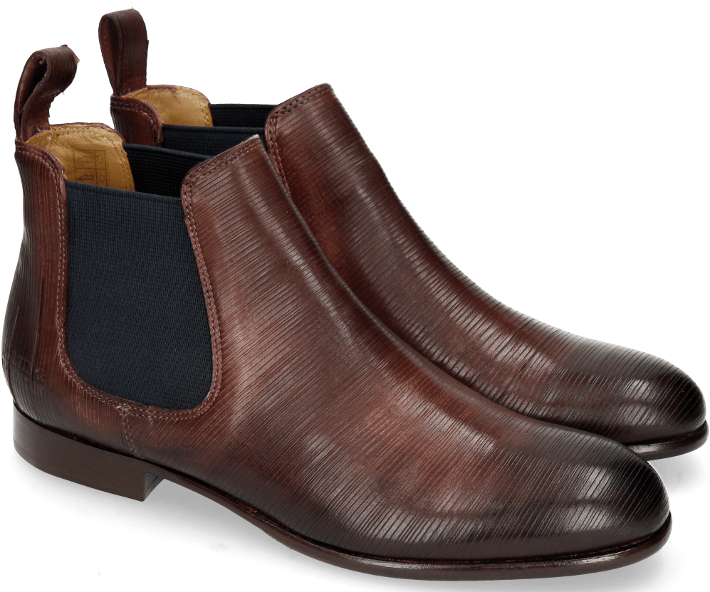 Ankle Boots Sally 25 Lines Cuts Plum Washing - Melvin & Hamilton (1024x1024), Png Download
