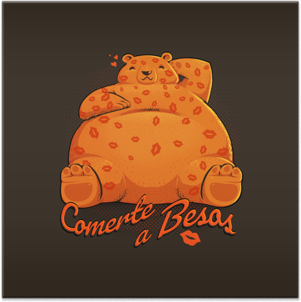 Azulejo Quiero Comerte A Besos De Tobias Fonsecana - Kiss (800x800), Png Download