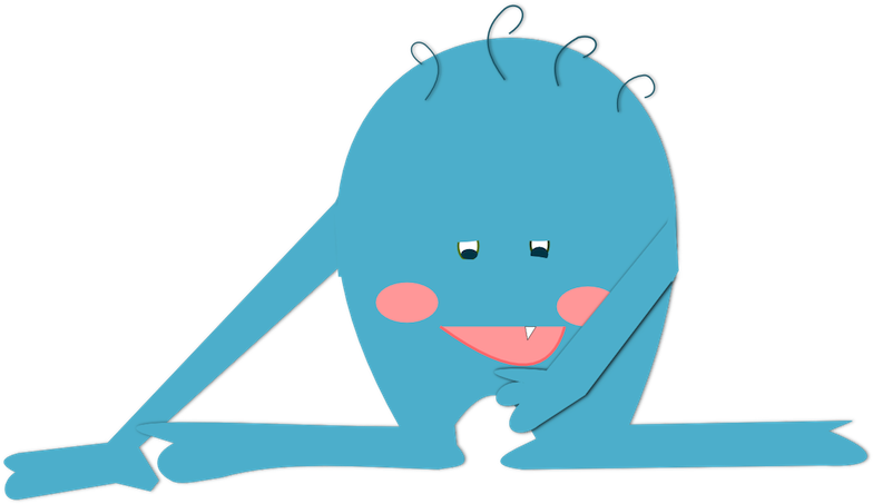 Free Digital Monster Scrapbooking Embellishment (1016x600), Png Download