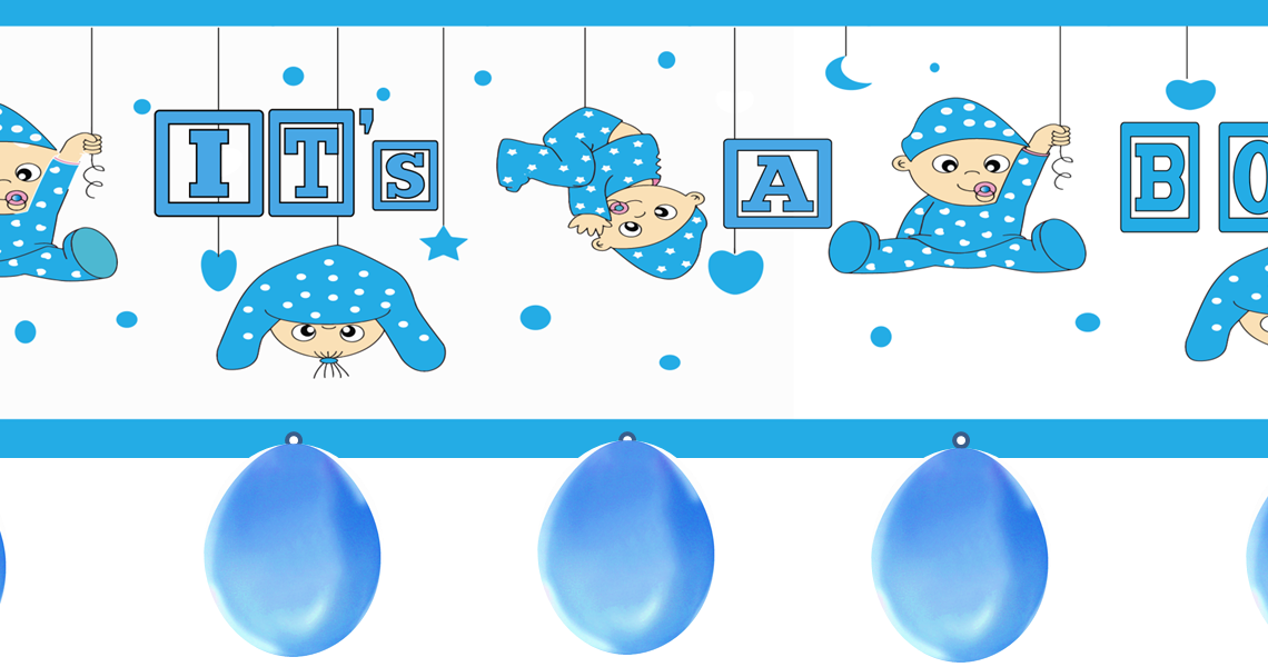 Make Your Celebration More Special With 10 Best Theme - Congratulations It's A Boy Png (1140x600), Png Download