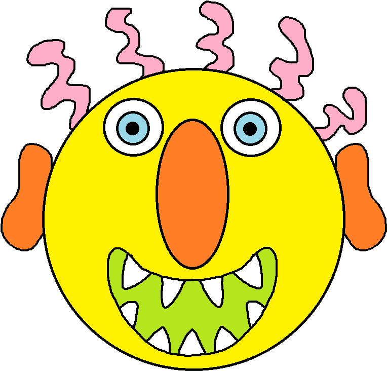 Graphics By Ruth - Glad Monster Clipart (813x763), Png Download