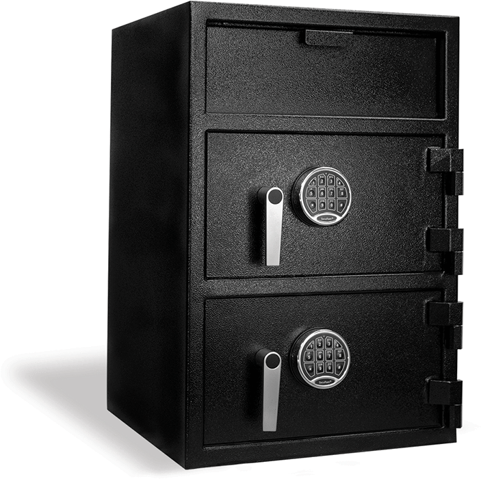 Front Load Depository Safe, Double Door - Filing Cabinet (854x837), Png Download