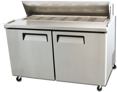 Double Door 48 Prep Cooler - Atosa Msf8302 (650x565), Png Download