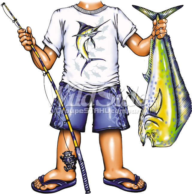 Fisher Boy With Fish - Fisher Boy (675x675), Png Download
