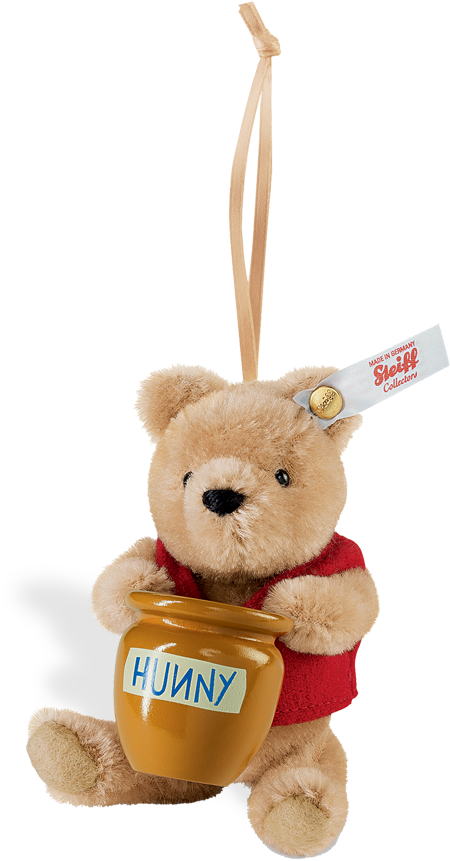 Steiff Winnie Pooh Honey Pot - Steiff Winnie The Pooh Ornament (500x860), Png Download