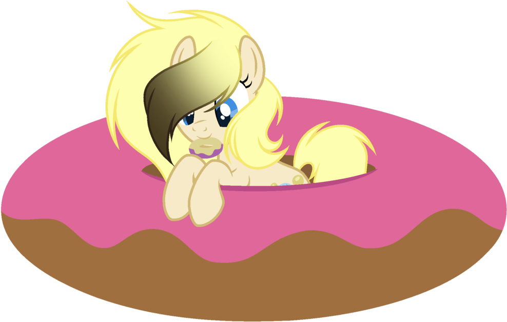 Drawn Doughnut Transparent - Cartoon (1023x692), Png Download