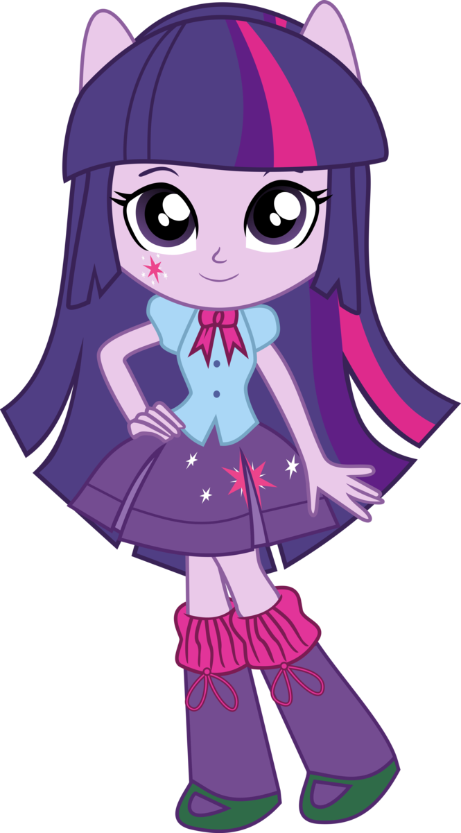 Sparkle Clipart Mini Stars - Twilight Sparkle Equestria Girls Minis (665x1201), Png Download