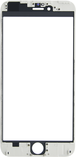 Iphone 6 Plus Glass Lens Screen & Frame - Glass Frame Iphone 6s Plus (650x650), Png Download