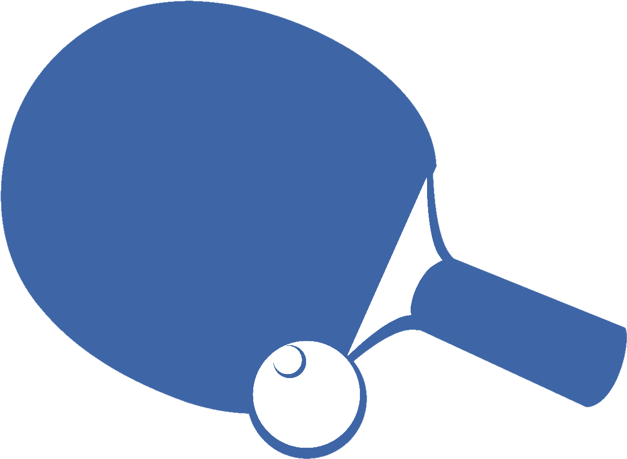 Ping Pong Tournaments - Table Tennis Black And White (1279x1024), Png Download