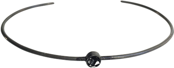 Raw Cut Diamond Thin Circle Bangle - Circle (1050x1050), Png Download