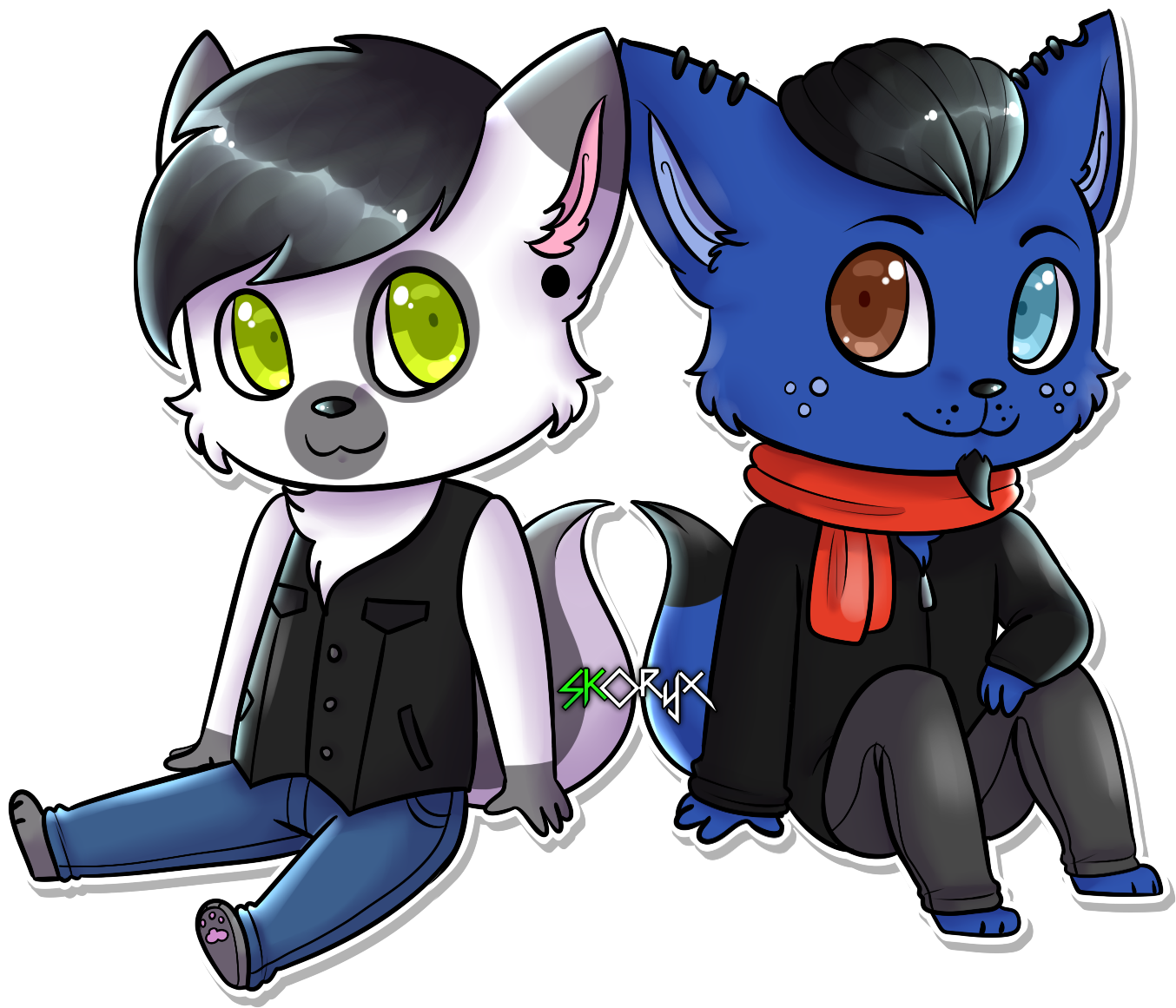 [co] - Punk Piercings - Cartoon (1403x1199), Png Download