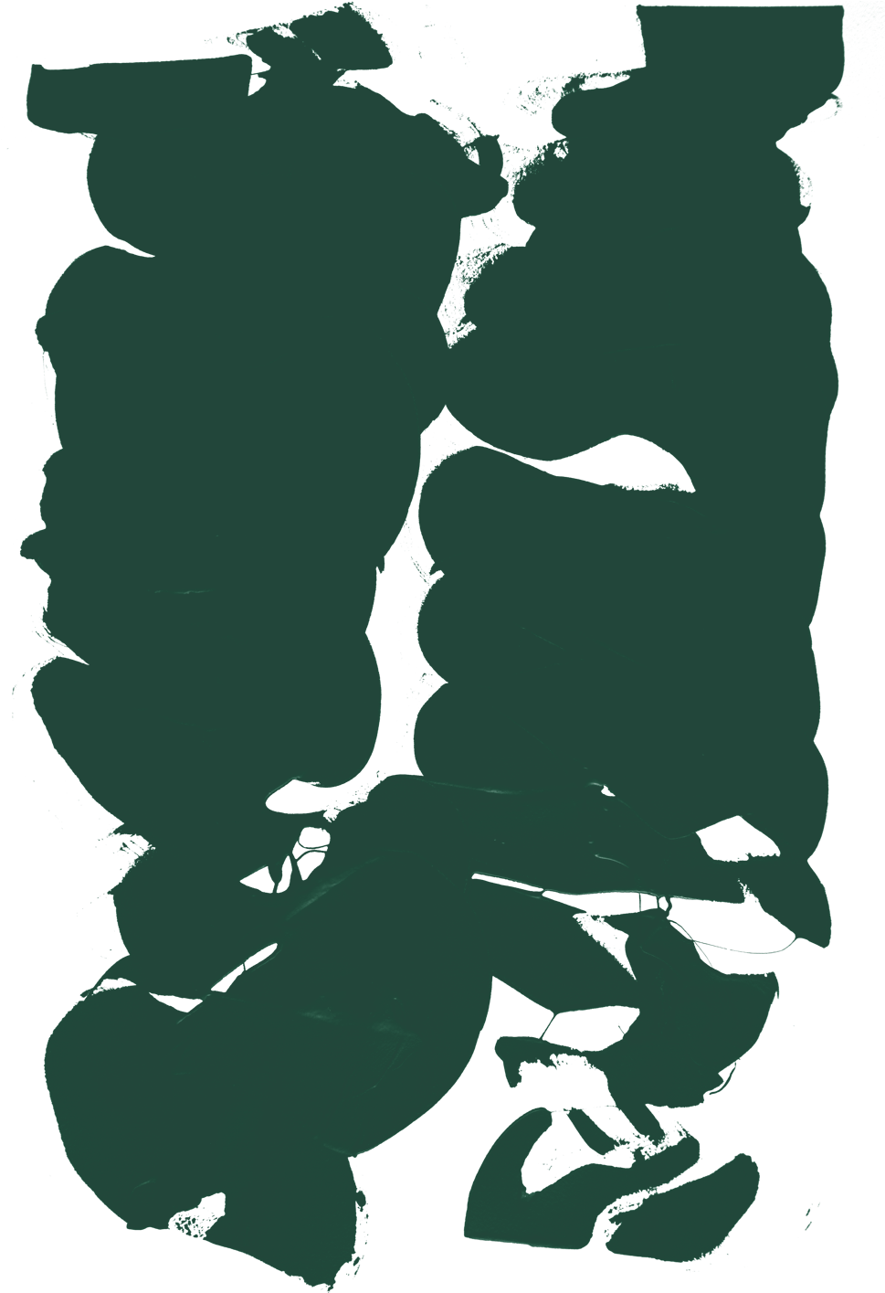 Green Splatter Full Revers (1000x1414), Png Download
