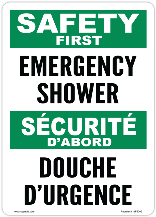 Cyanvis Safety Sign Legend, Bilingual - Cpr Certified (580x791), Png Download