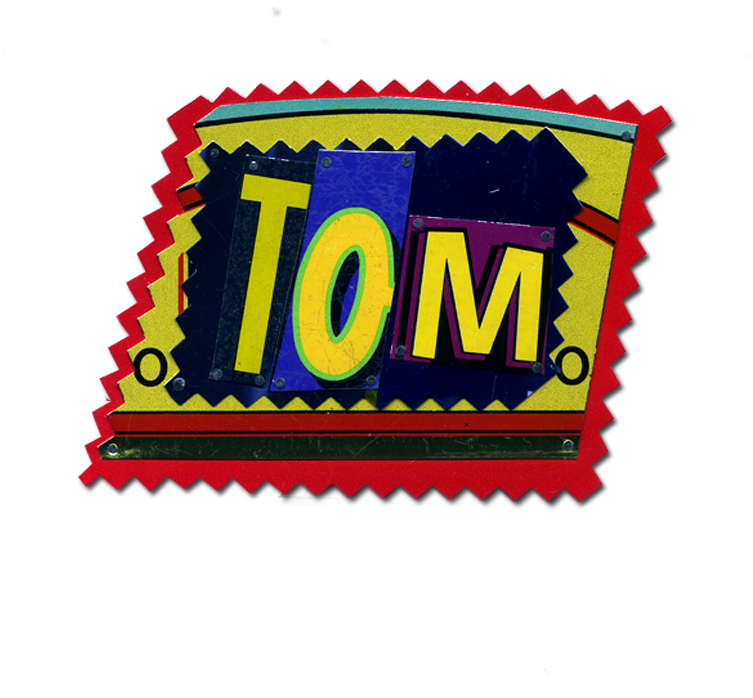 Tom Muir Custom Made Name Tag By Harriete Estel Berman - Paper Product (800x800), Png Download