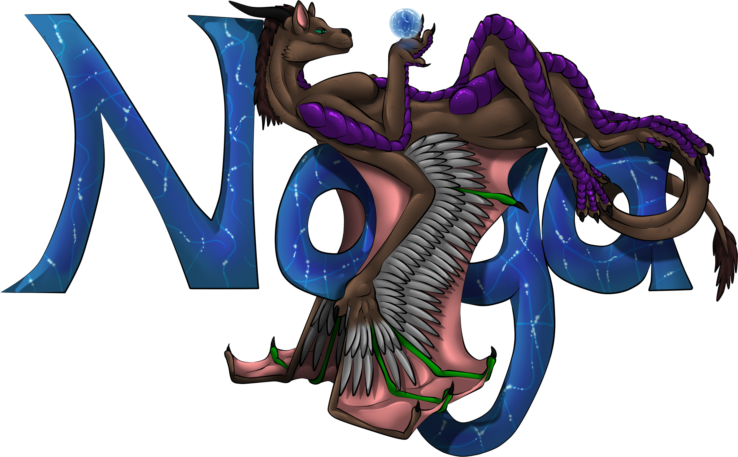 [comm] Naga Nametag - Illustration (2384x1477), Png Download