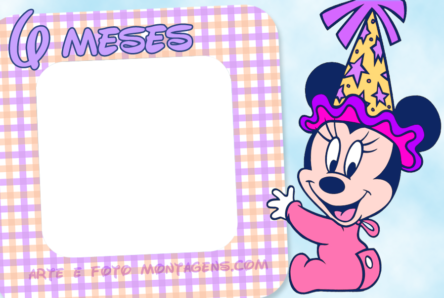 Minnie-06meses - Cartoon (898x602), Png Download