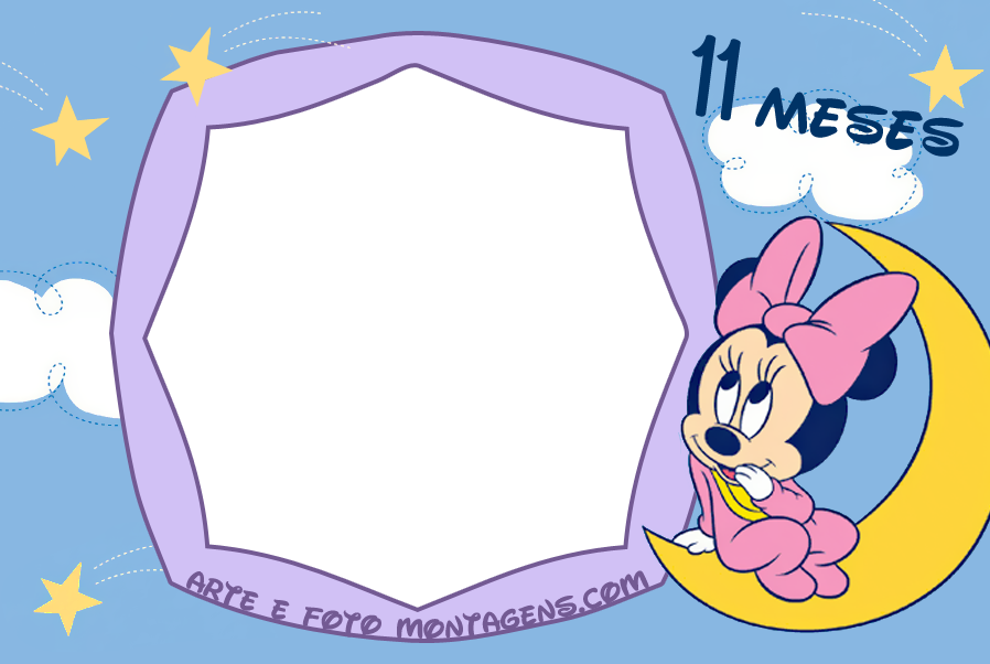 Minnie-11meses - Cartoon (898x602), Png Download