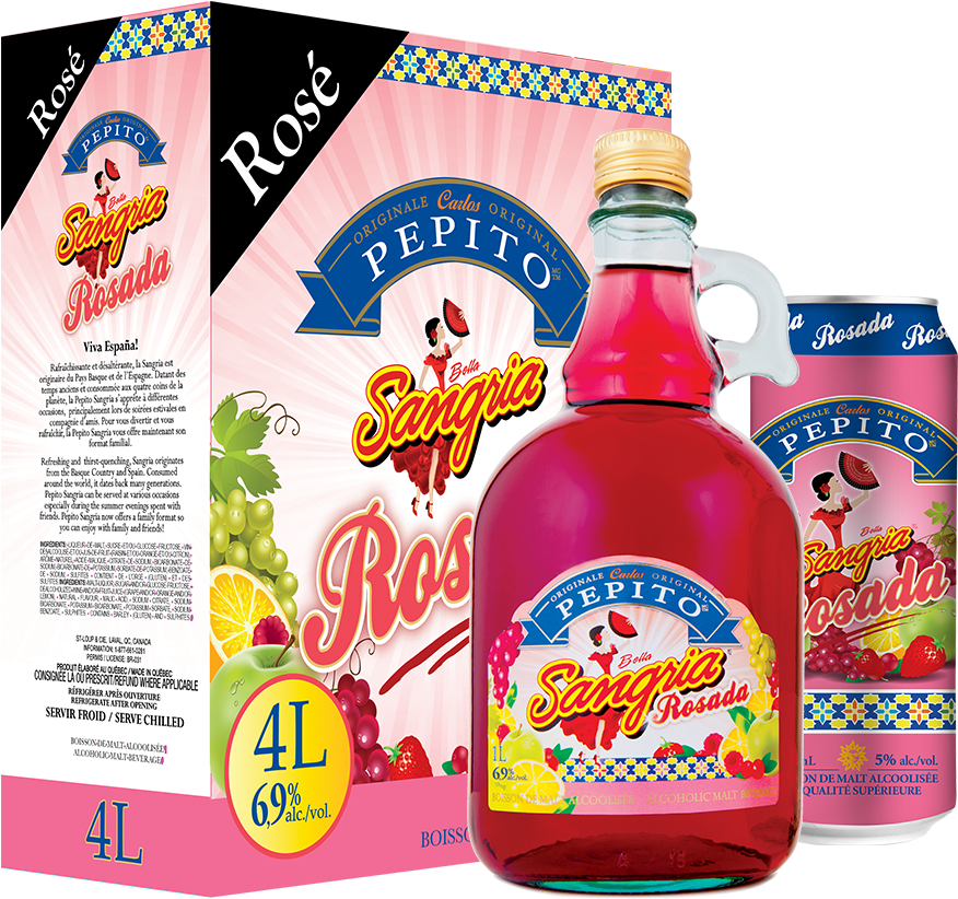 Pepito Rosada Group Shot - Sangria Pepito (940x940), Png Download