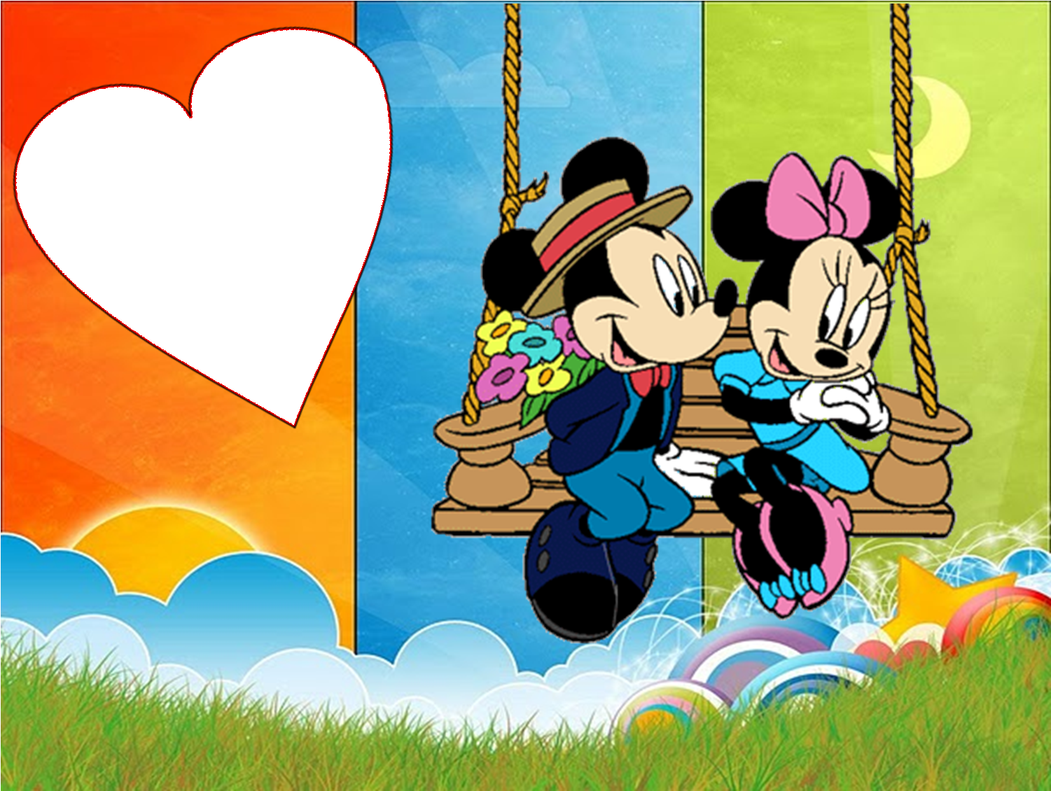 Molduras Minnie Baby Imagui - Convert Square Cm To Square Meter (1531x1144), Png Download