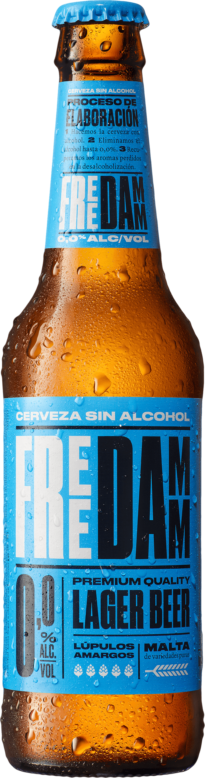 Free Damm - Estrella Damm Non Alcoholic Beer (778x2941), Png Download