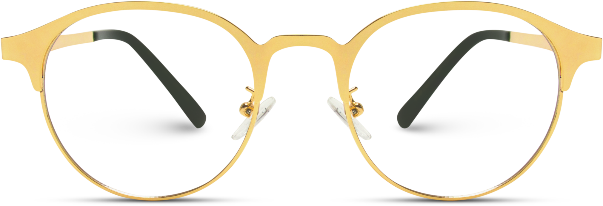 Retro Hipster Round Metal Frame Prescription Glasses, - Plastic (2048x2048), Png Download