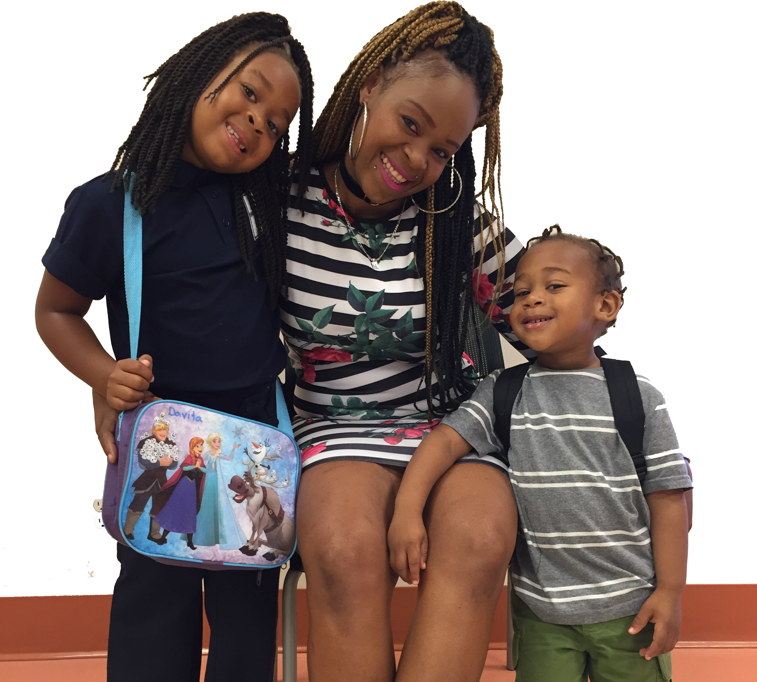 Davia And Her Children - Girl (2428x2189), Png Download