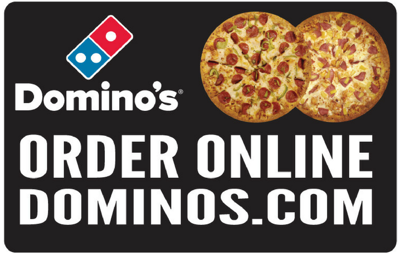 "order Online" Double Pizza Yard Sign - Label (800x800), Png Download