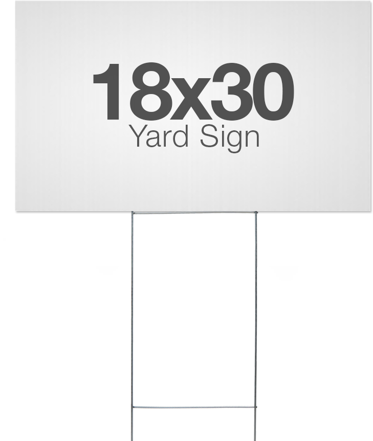 Yard Sign Size 1000x1000-3 - Signage (1000x1000), Png Download