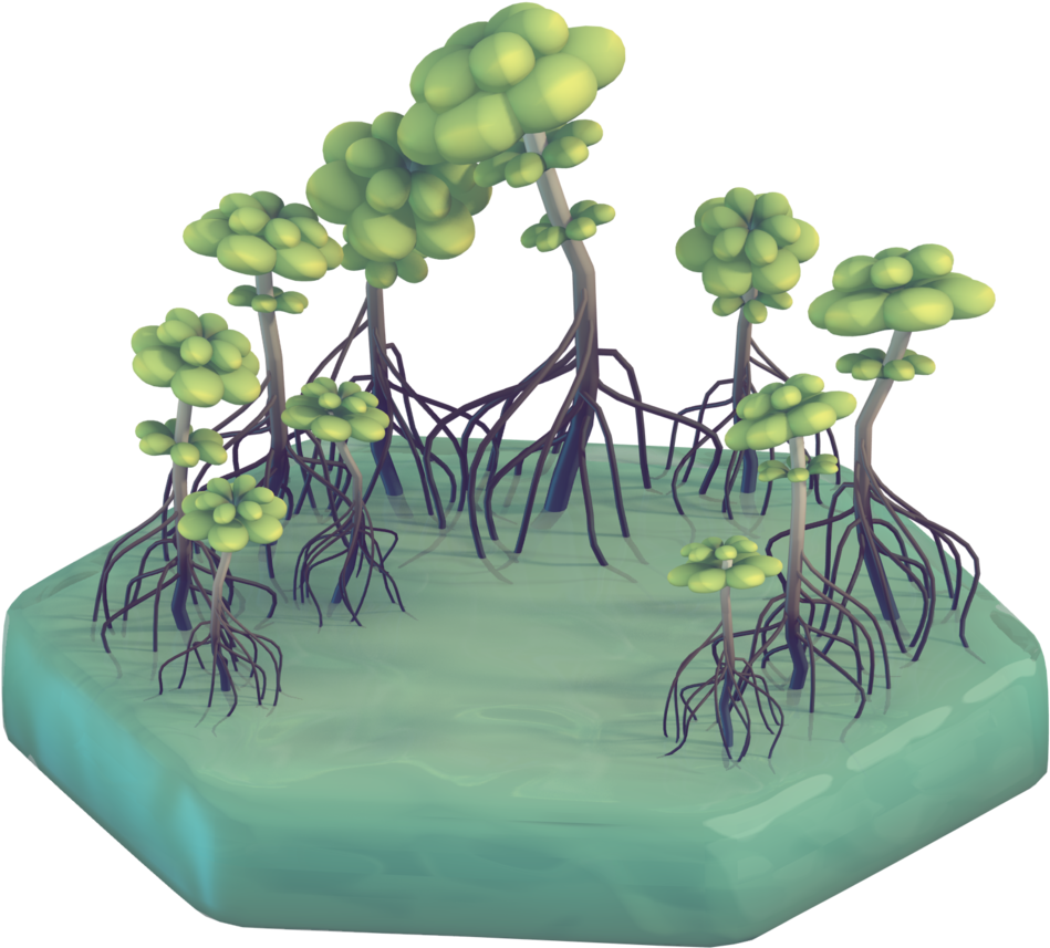 Have A Mangrove Swamp For Day 6 Making The Water Materials - Grass (1280x1280), Png Download