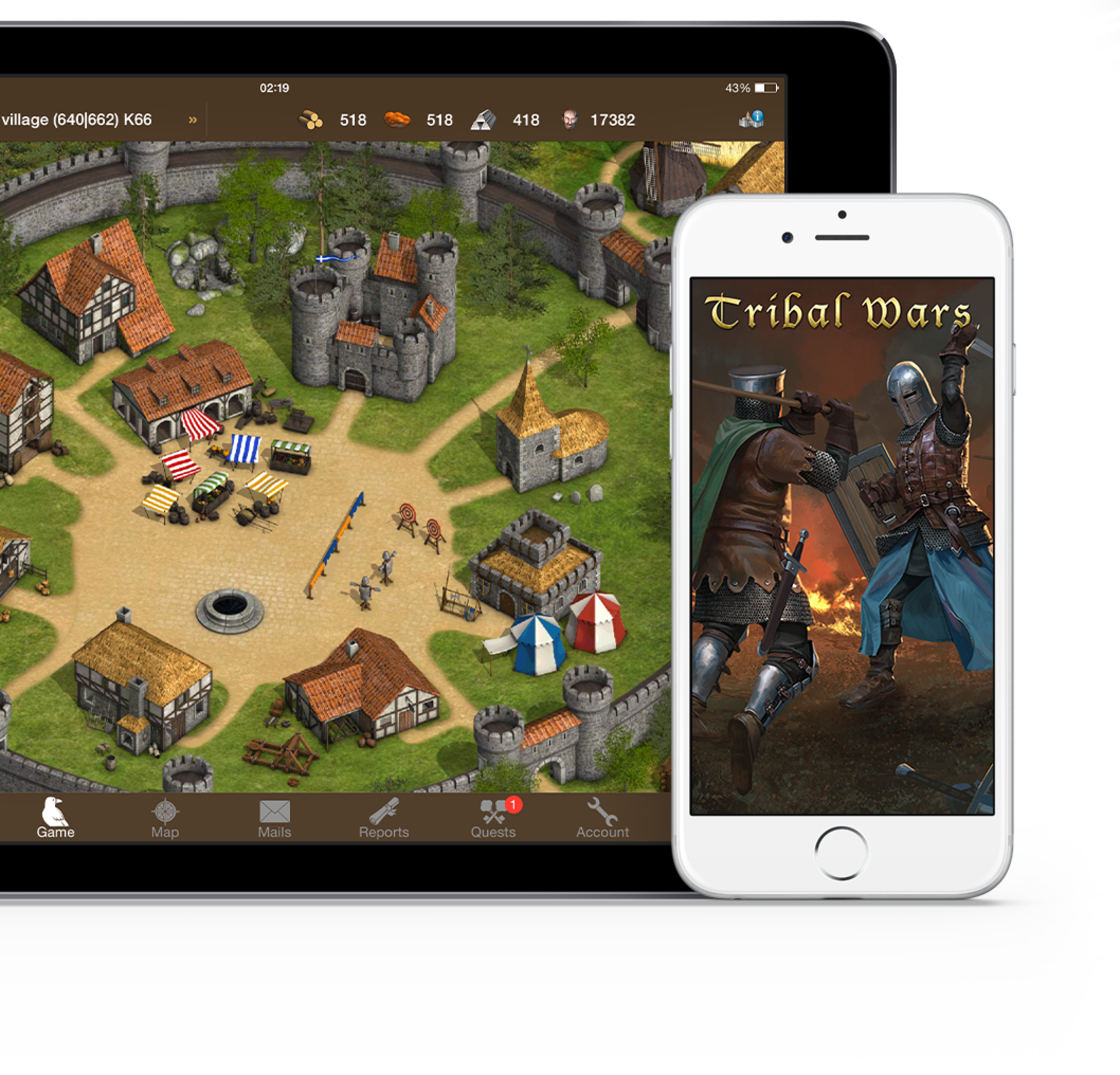 Innogames - Tribal Wars Full Village (2000x1921), Png Download