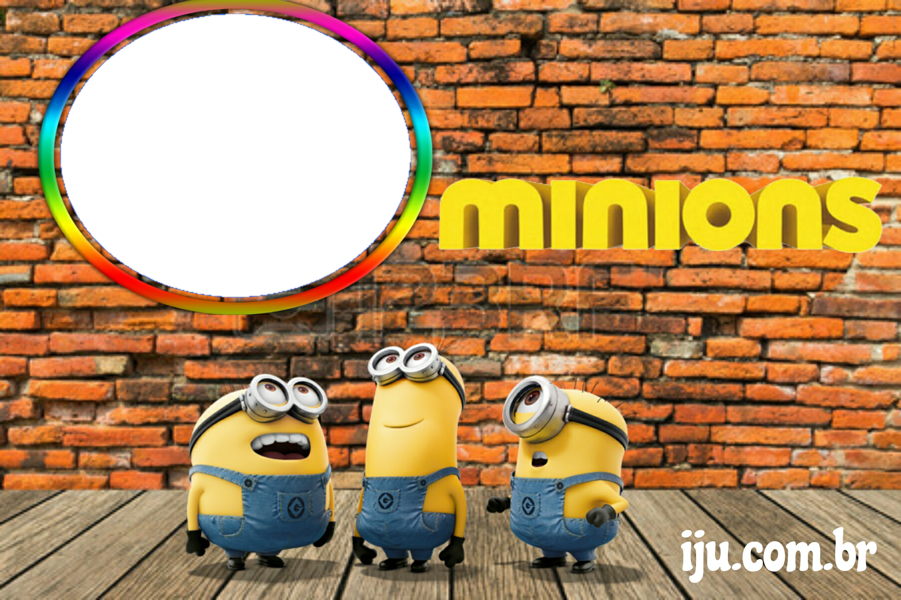Moldura Para Fotos Minions (1807x1204), Png Download