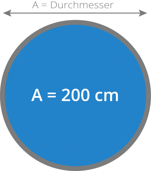 Insulating Cover Whirlpool 200 Cm - Circle (530x600), Png Download