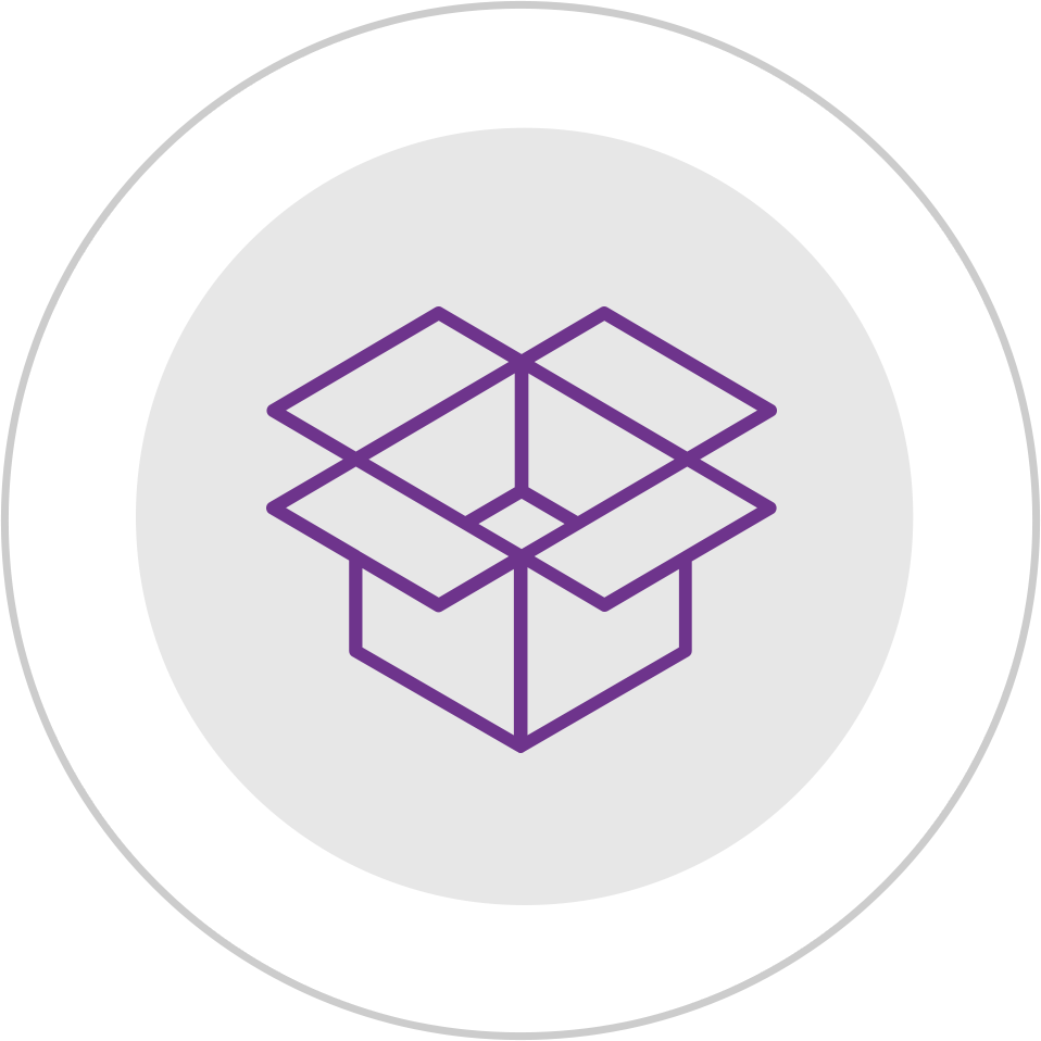 Bottom Order Icon - Cardboard Box Outline (958x958), Png Download