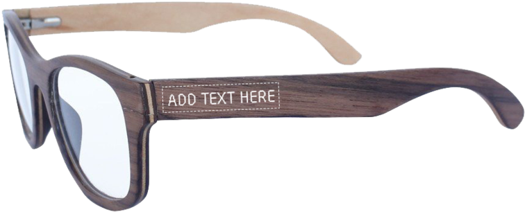 Walnut Square Wooden Spectacle Frames - Spectacles Wooden Frame (900x900), Png Download