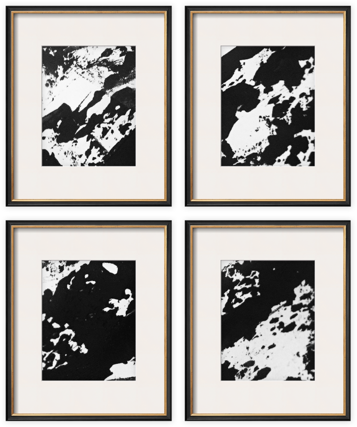 "liberté" Original Paintings In Wood Frames (1000x1000), Png Download