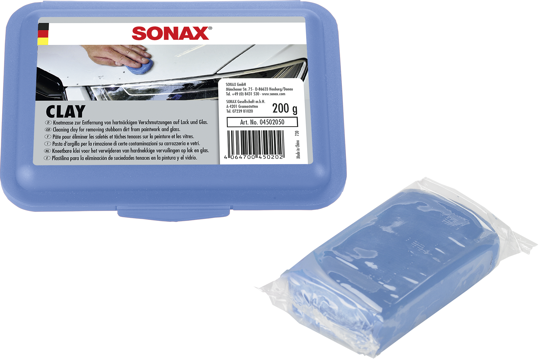 Sonax Clay 200g Blue - Sonax Clay (1772x1183), Png Download