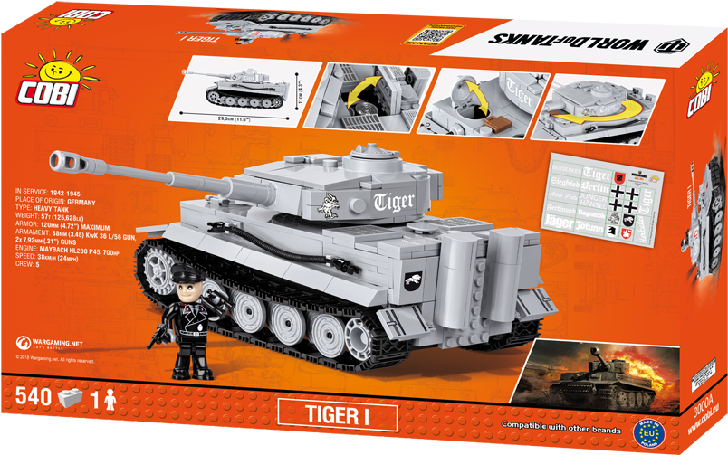 Cobi Small Army World Of Tanks 3000 Tiger I - Cobi Primo Victoria (845x546), Png Download