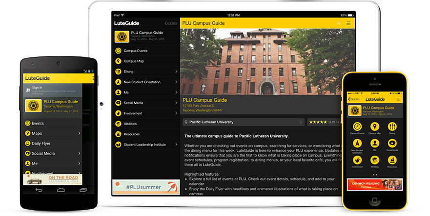 Luteguide App On All Devices - Smartphone (900x476), Png Download